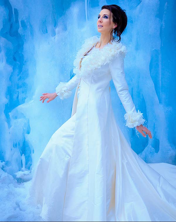 Bridal portrait icicles